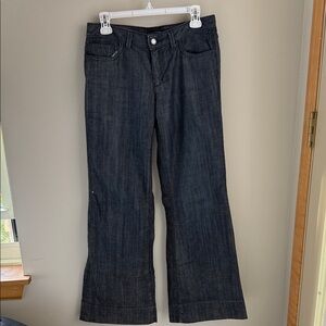 Banana Republic Midnight Blue Wide Leg Jeans